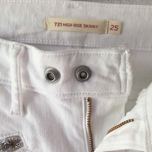 Levi’s 721 Sz 25 Silver Tab High Rise Skinny Jeans - Picture 3 of 8
